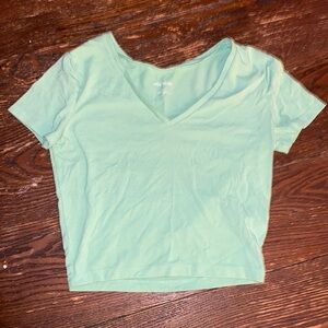 Light green crop top